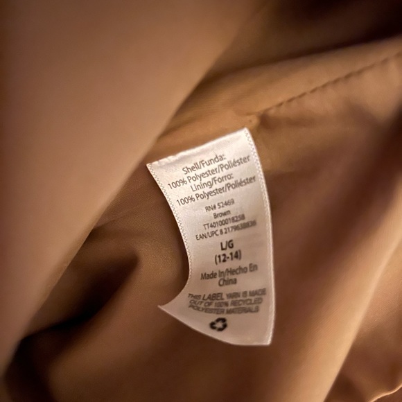 Time and Tru Camel Coat in women’s size large. - Picture 6 of 7